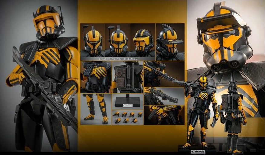 HOT TOYS 限定『《星際大戰：戰場前線II》影子特工先進突擊偵察兵』1/6 比例收藏級人偶，稀有黃黑配色造型強勢登場！