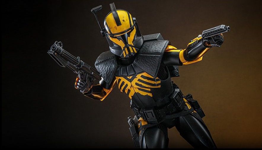 HOT TOYS 限定『《星際大戰：戰場前線II》影子特工先進突擊偵察兵』1/6 比例收藏級人偶，稀有黃黑配色造型強勢登場！