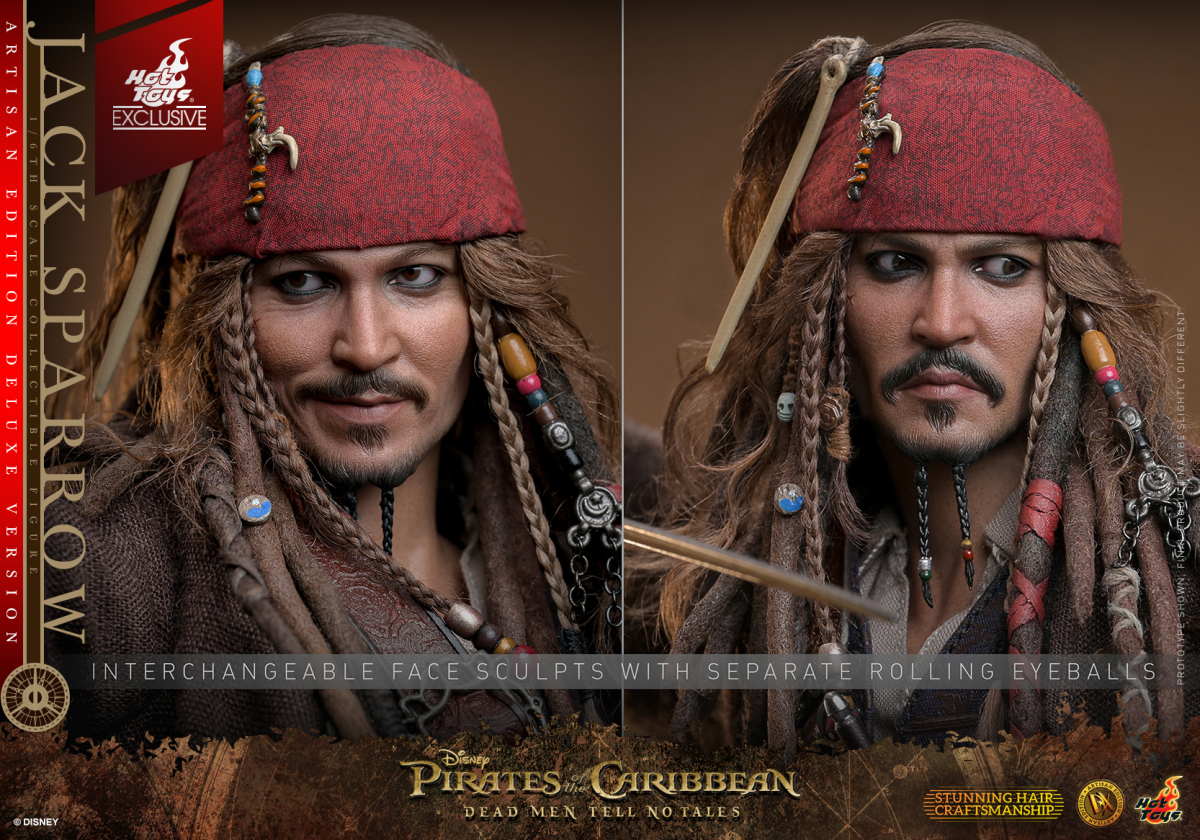 Hot Toys DX ARTISAN EDITION《加勒比海盜-神鬼奇航:死無對證》傑克·史派羅(Jack Sparrow)1/6 比例收藏級人偶
