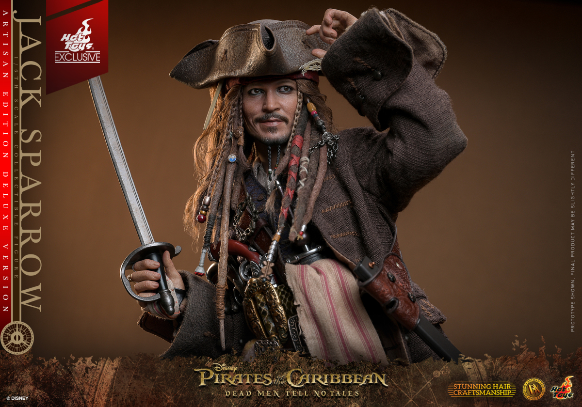 Hot Toys DX ARTISAN EDITION《加勒比海盜-神鬼奇航:死無對證》傑克·史派羅(Jack Sparrow)1/6 比例收藏級人偶