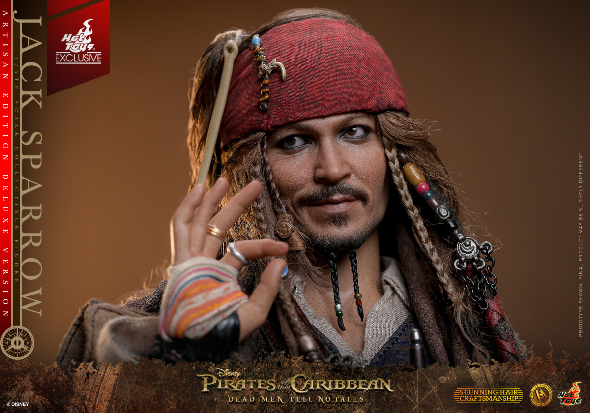 Hot Toys DX ARTISAN EDITION《加勒比海盜-神鬼奇航:死無對證》傑克·史派羅(Jack Sparrow)1/6 比例收藏級人偶