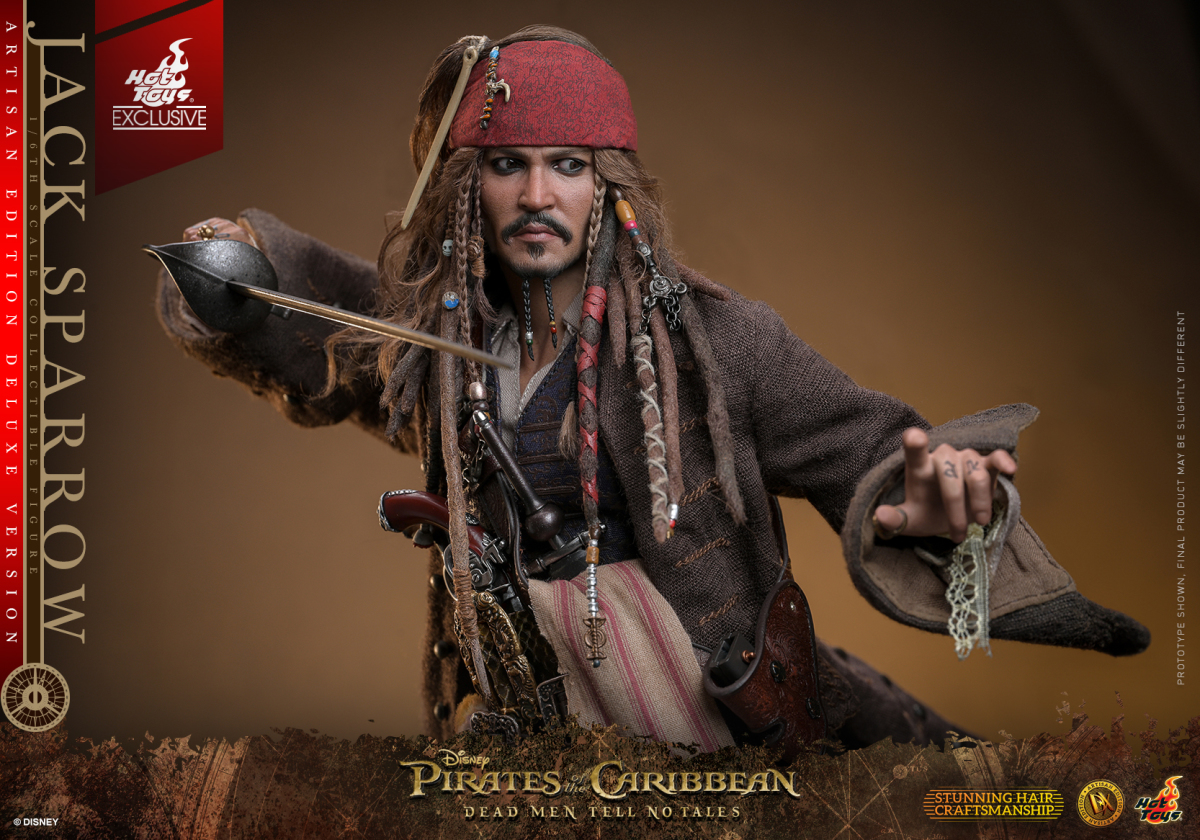 Hot Toys DX ARTISAN EDITION《加勒比海盜-神鬼奇航:死無對證》傑克·史派羅(Jack Sparrow)1/6 比例收藏級人偶