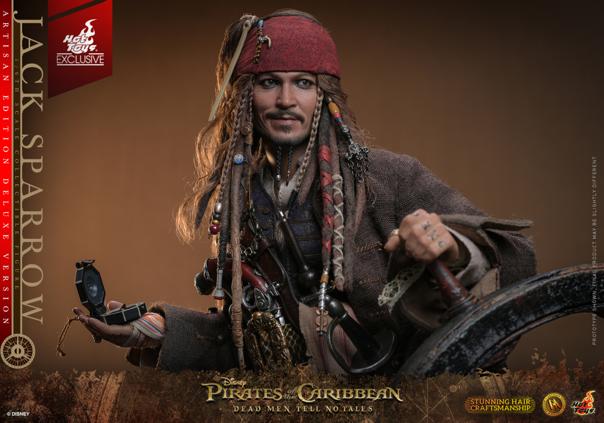 Hot Toys DX ARTISAN EDITION《加勒比海盜-神鬼奇航:死無對證》傑克·史派羅(Jack Sparrow)1/6 比例收藏級人偶