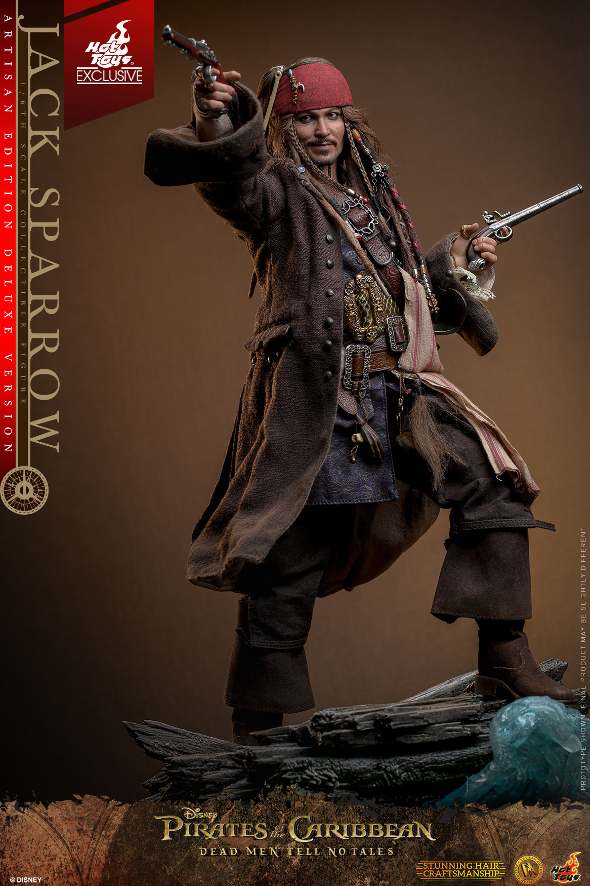 Hot Toys DX ARTISAN EDITION《加勒比海盜-神鬼奇航:死無對證》傑克·史派羅(Jack Sparrow)1/6 比例收藏級人偶