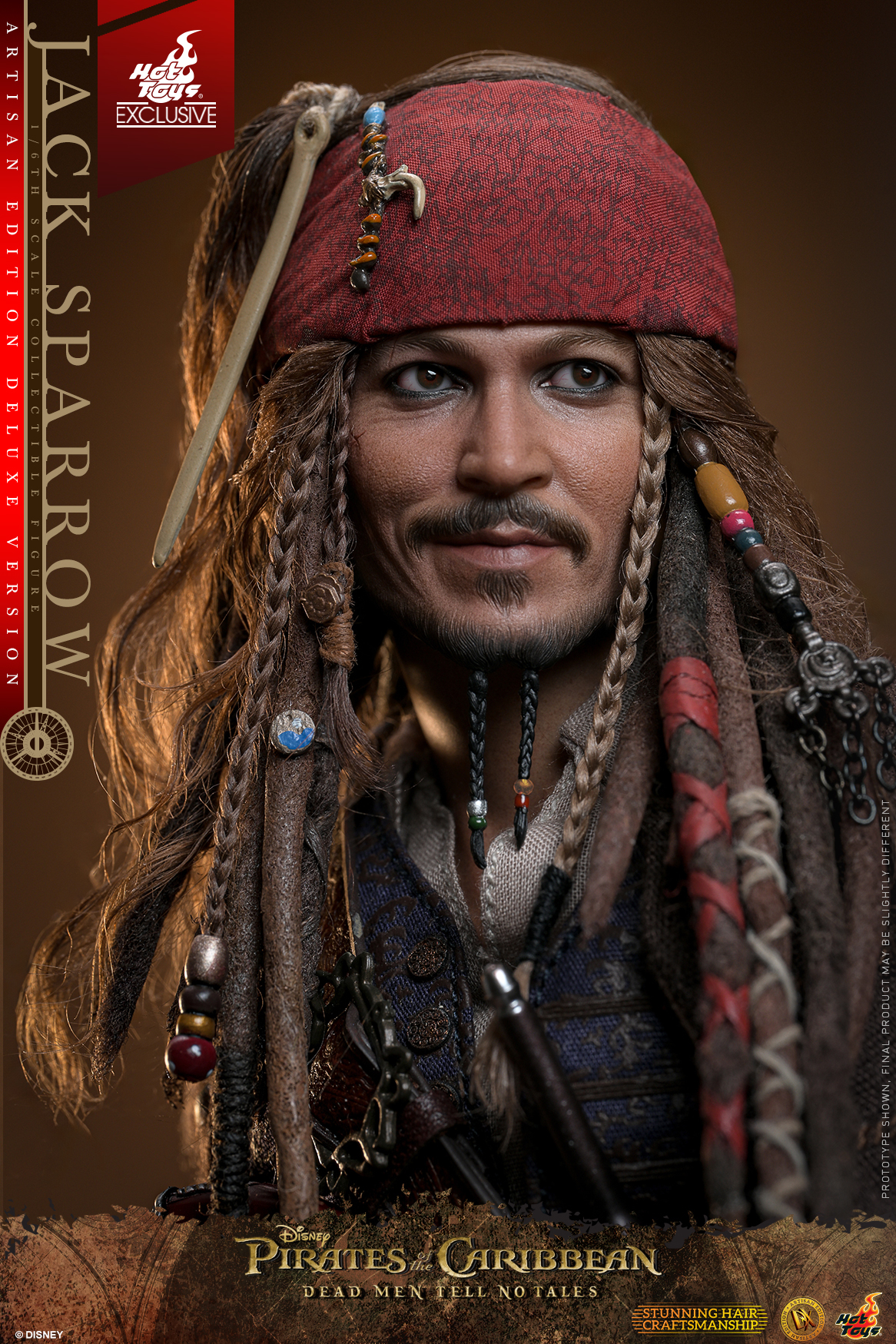 Hot Toys DX ARTISAN EDITION《加勒比海盜－神鬼奇航：死無對證》傑克·史派羅（Jack Sparrow）1/6 比例收藏級人偶