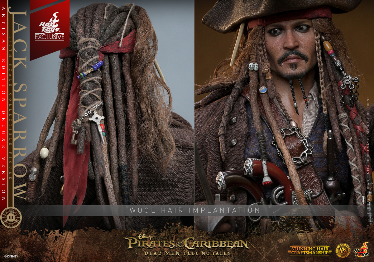 Hot Toys DX ARTISAN EDITION《加勒比海盜-神鬼奇航:死無對證》傑克·史派羅(Jack Sparrow)1/6 比例收藏級人偶