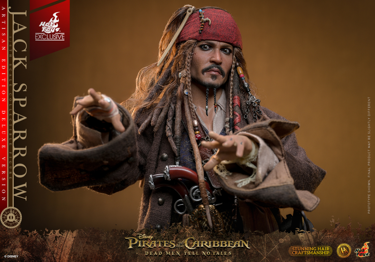 Hot Toys DX ARTISAN EDITION《加勒比海盜-神鬼奇航:死無對證》傑克·史派羅(Jack Sparrow)1/6 比例收藏級人偶