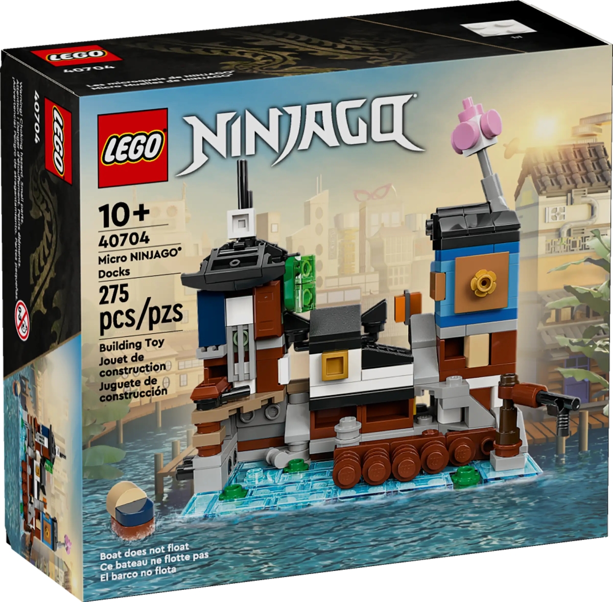 LEGO 40704「迷你旋風忍者城碼頭」（Micro NINJAGO® Docks）公開！