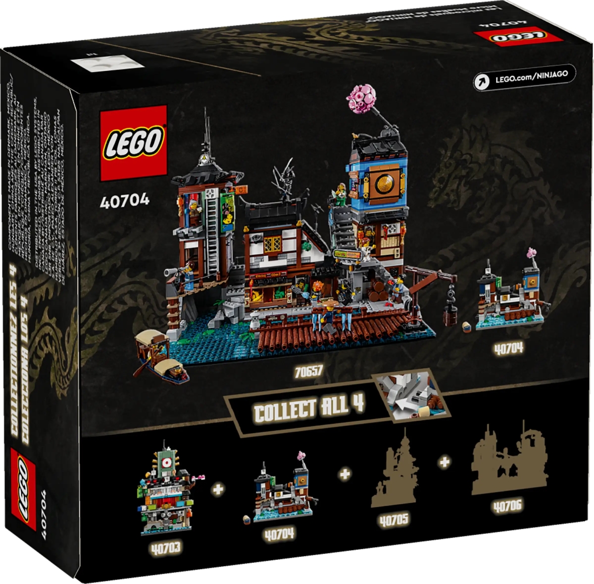LEGO 40704「迷你旋風忍者城碼頭」（Micro NINJAGO® Docks）公開！