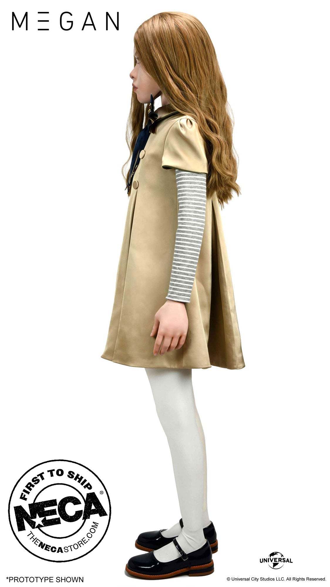 NECA 『窒友梅根(M3GAN)』1:1 比例複製品,完整再現電影中的恐怖人工智慧人偶!