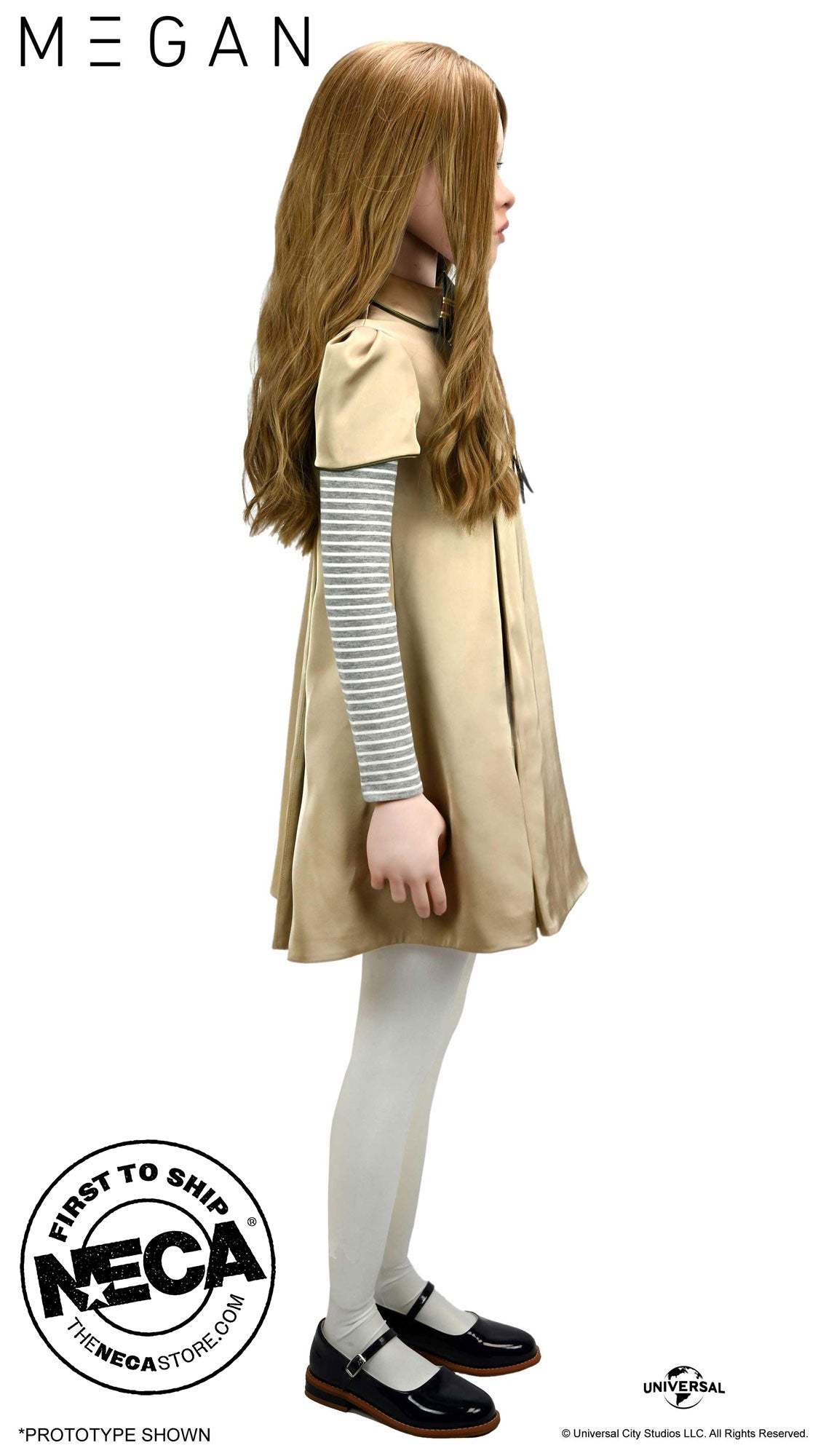 NECA 『窒友梅根(M3GAN)』1:1 比例複製品,完整再現電影中的恐怖人工智慧人偶!