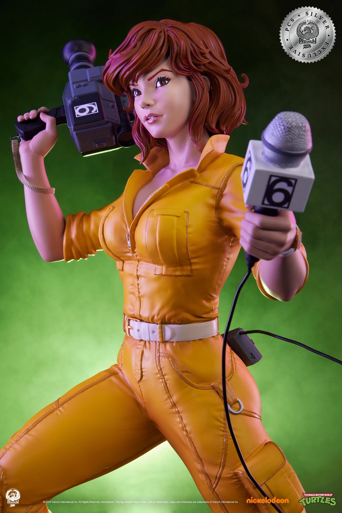 PCS《忍者龜》艾波·歐尼爾(April O’Neil)Silver Exclusive 1/4 比例全身雕像 神龜最可靠的人類盟友!