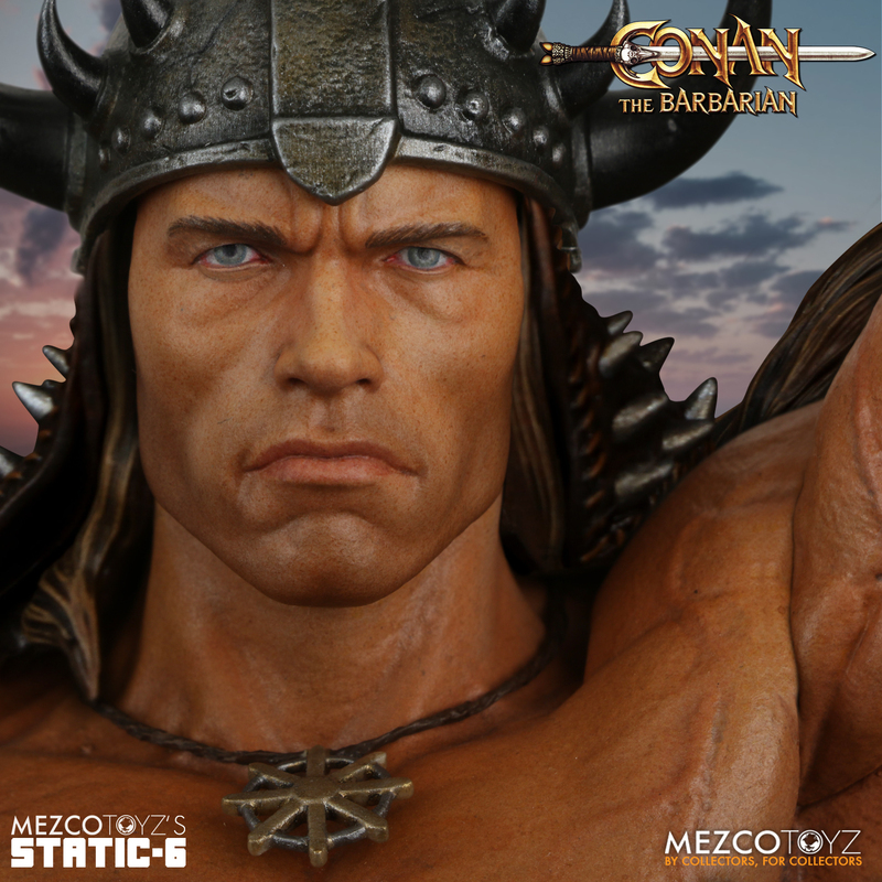 MEZCO TOYZ『STATIC SIX《王者之劍》(Conan the Barbarian 1982)』1/6 比例雕像,經典電影海報立體化!