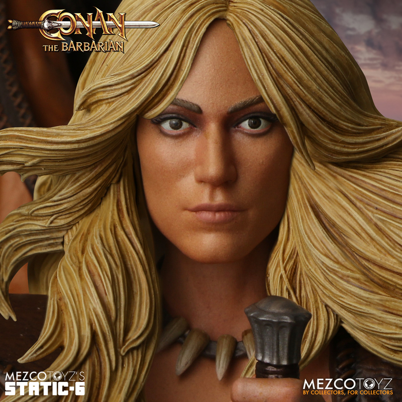 MEZCO TOYZ『STATIC SIX《王者之劍》(Conan the Barbarian 1982)』1/6 比例雕像,經典電影海報立體化!