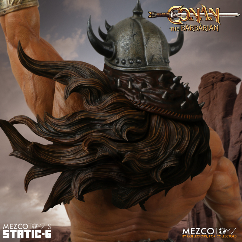 MEZCO TOYZ『STATIC SIX《王者之劍》(Conan the Barbarian 1982)』1/6 比例雕像,經典電影海報立體化!