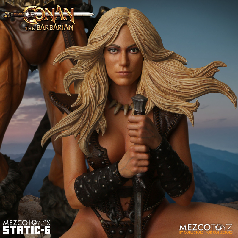 MEZCO TOYZ『STATIC SIX《王者之劍》(Conan the Barbarian 1982)』1/6 比例雕像,經典電影海報立體化!