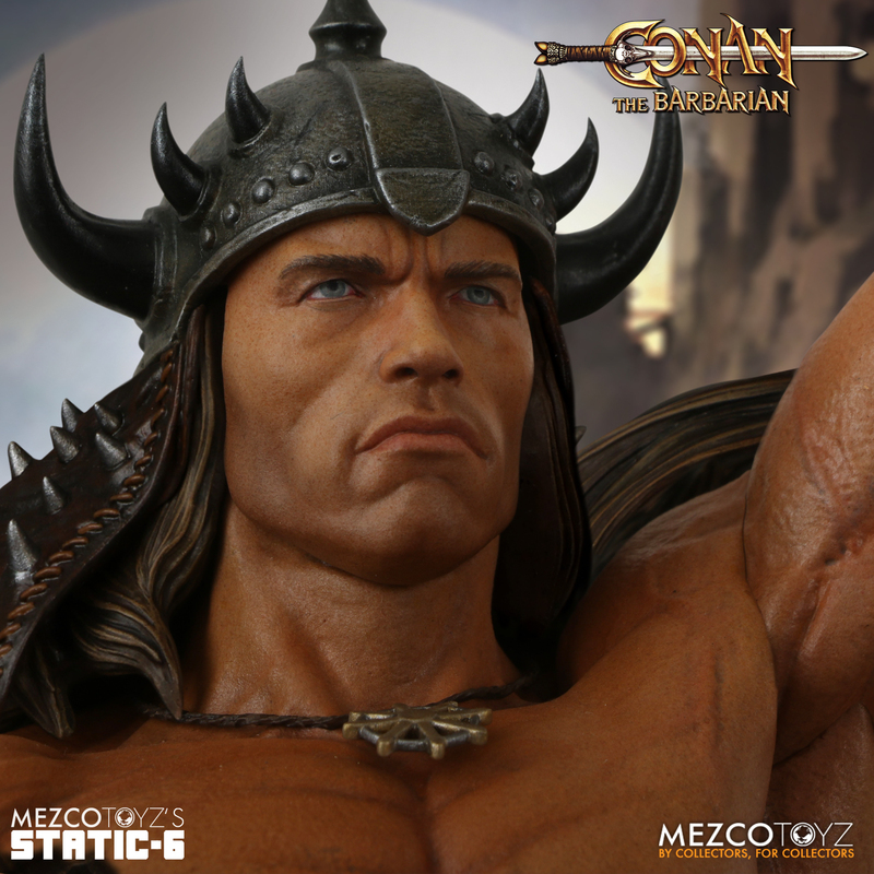MEZCO TOYZ『STATIC SIX《王者之劍》(Conan the Barbarian 1982)』1/6 比例雕像,經典電影海報立體化!