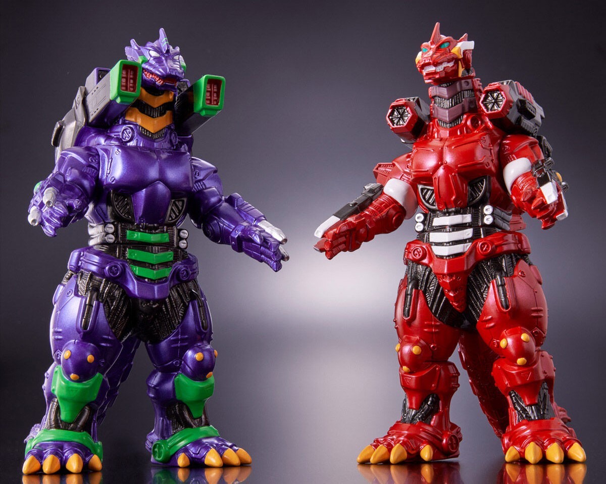 萬代『MOVIE MONSTER軟膠 3式機龍（2002）重武裝型 EVA初號機、EVA 2號機配色』大魄力登場！