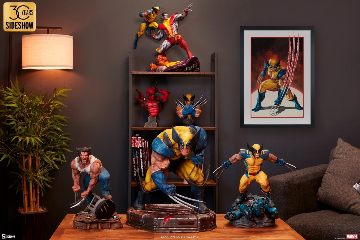 SIDESHOW MARVEL「金鋼狼:狂戰士的怒火」全身雕像(Wolverine: Berserker Rage)