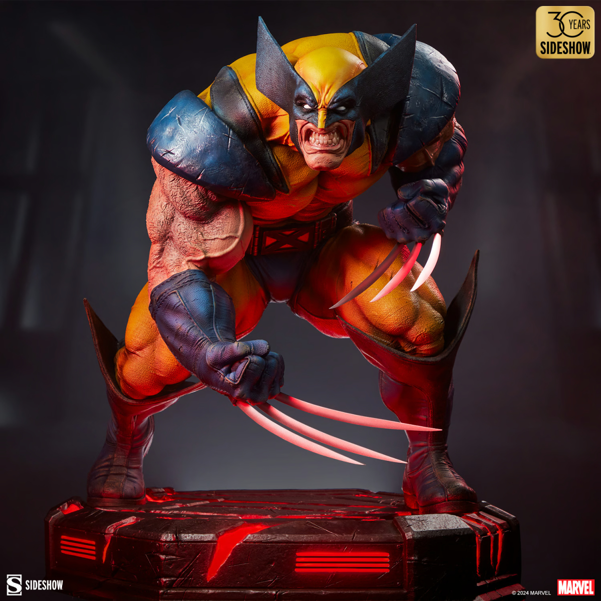 SIDESHOW MARVEL「金鋼狼：狂戰士的怒火」全身雕像（Wolverine: Berserker Rage）