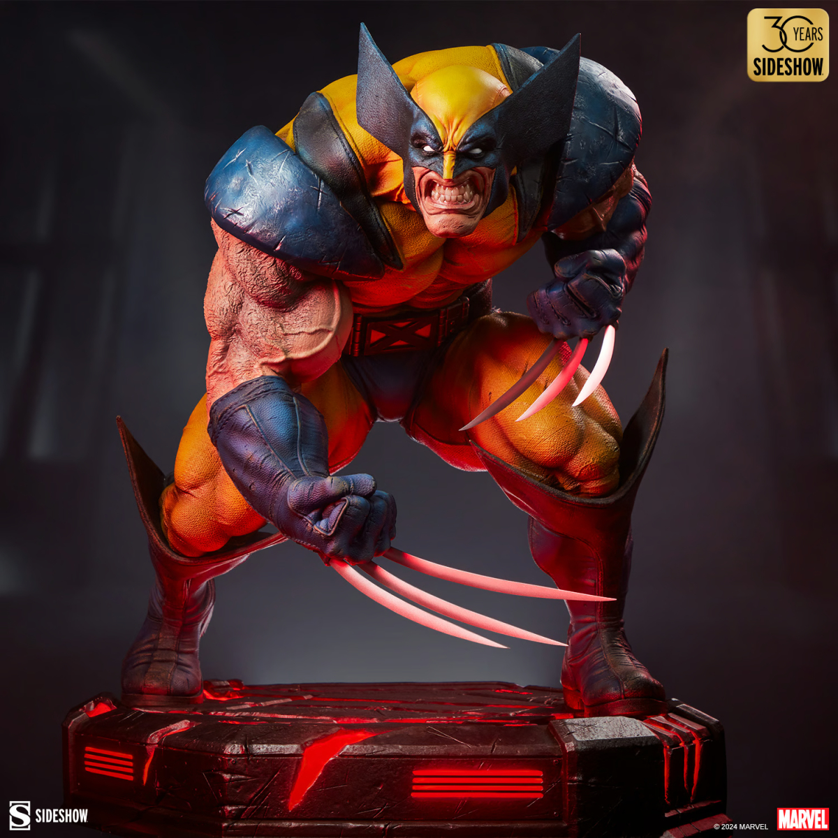 SIDESHOW MARVEL「金鋼狼:狂戰士的怒火」全身雕像(Wolverine: Berserker Rage)