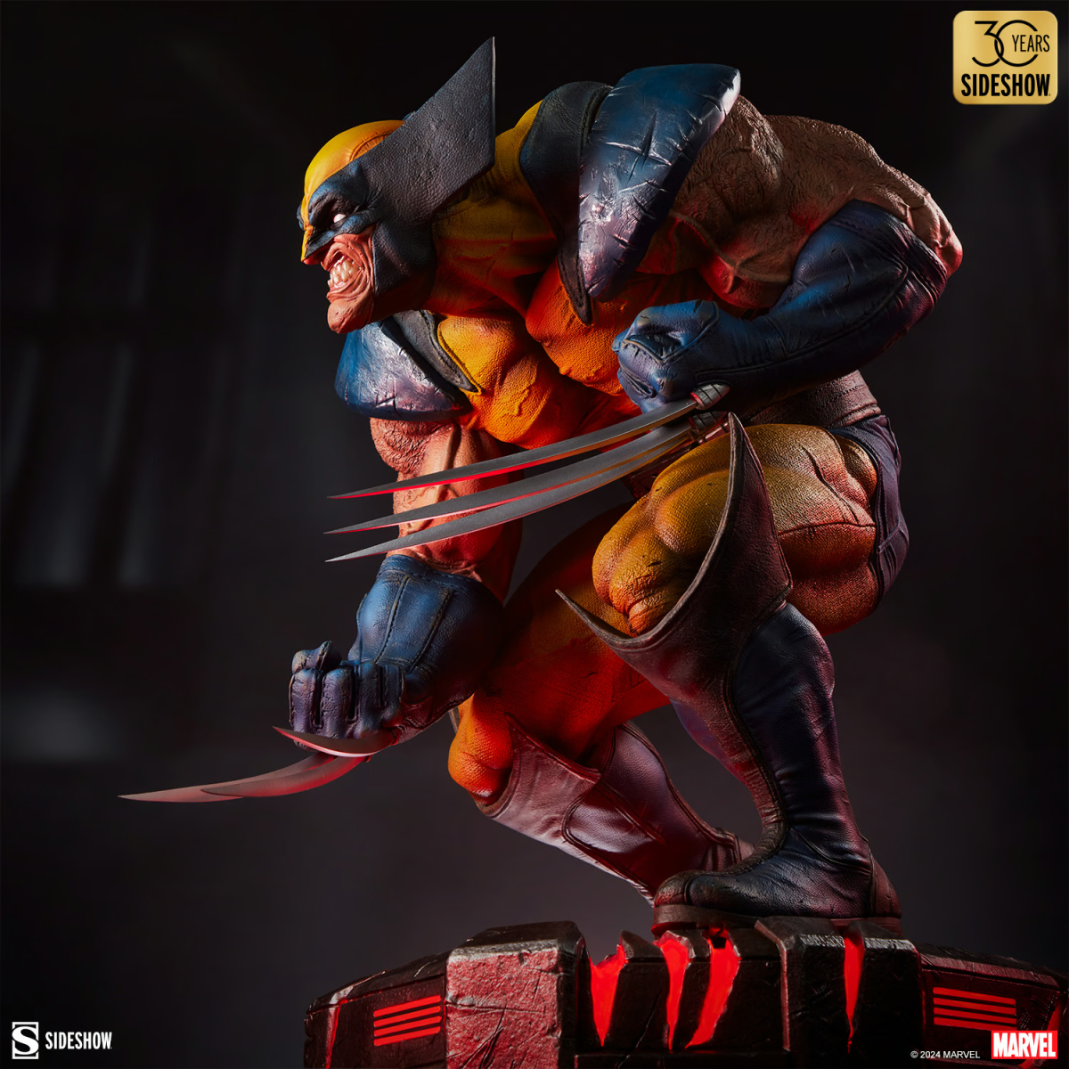 SIDESHOW MARVEL「金鋼狼:狂戰士的怒火」全身雕像(Wolverine: Berserker Rage)
