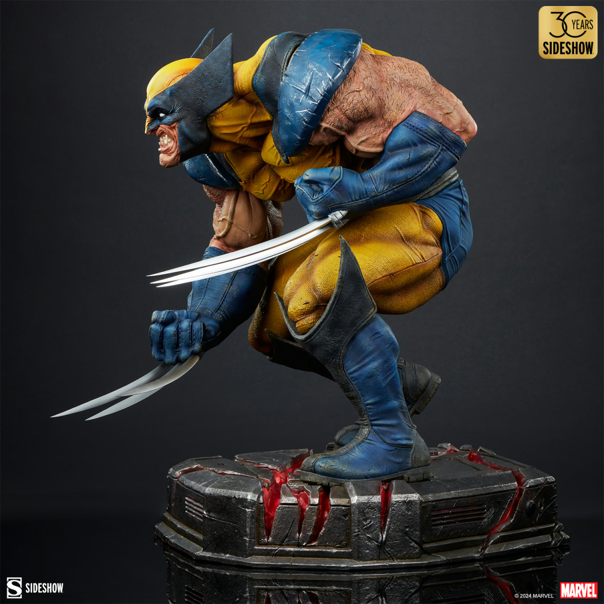 SIDESHOW MARVEL「金鋼狼:狂戰士的怒火」全身雕像(Wolverine: Berserker Rage)