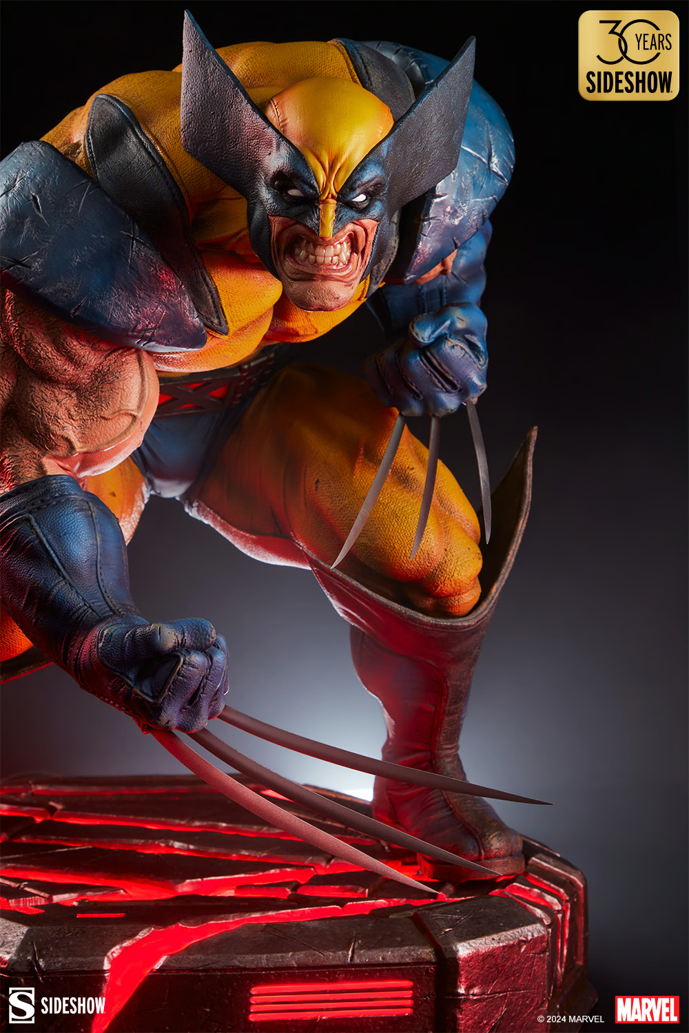 SIDESHOW MARVEL「金鋼狼:狂戰士的怒火」全身雕像(Wolverine: Berserker Rage)