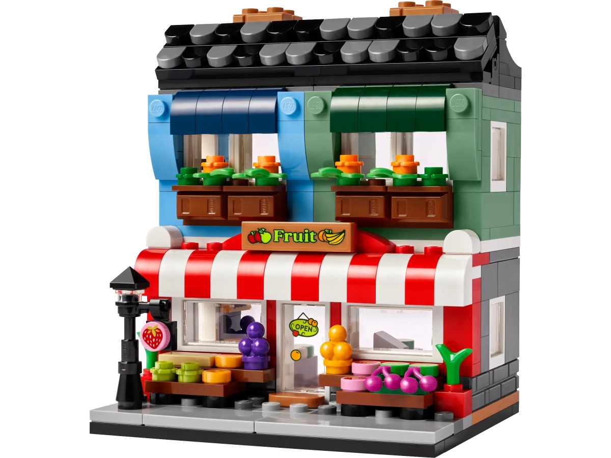 LEGO 40684「水果店」(Fruit Store)滿額禮盒組情報公開 堆滿鮮豔蔬果的一樓店面超可愛!