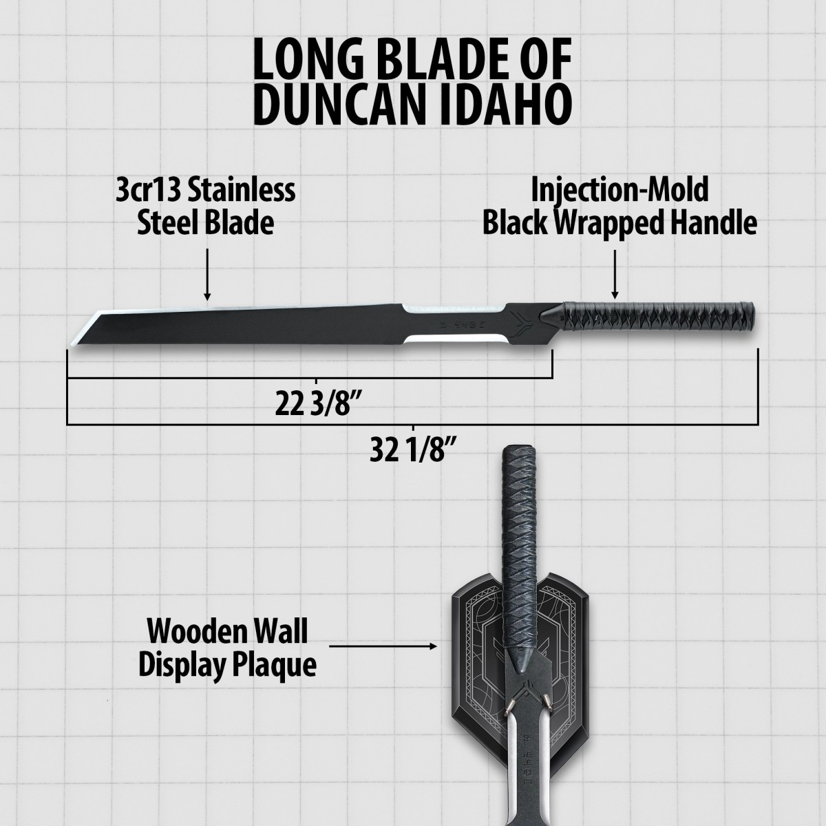 UNITED CUTLERY『《沙丘》鄧肯·艾德侯的長劍』1:1 道具複製品,還原亞崔迪家族忠心戰士的武器!