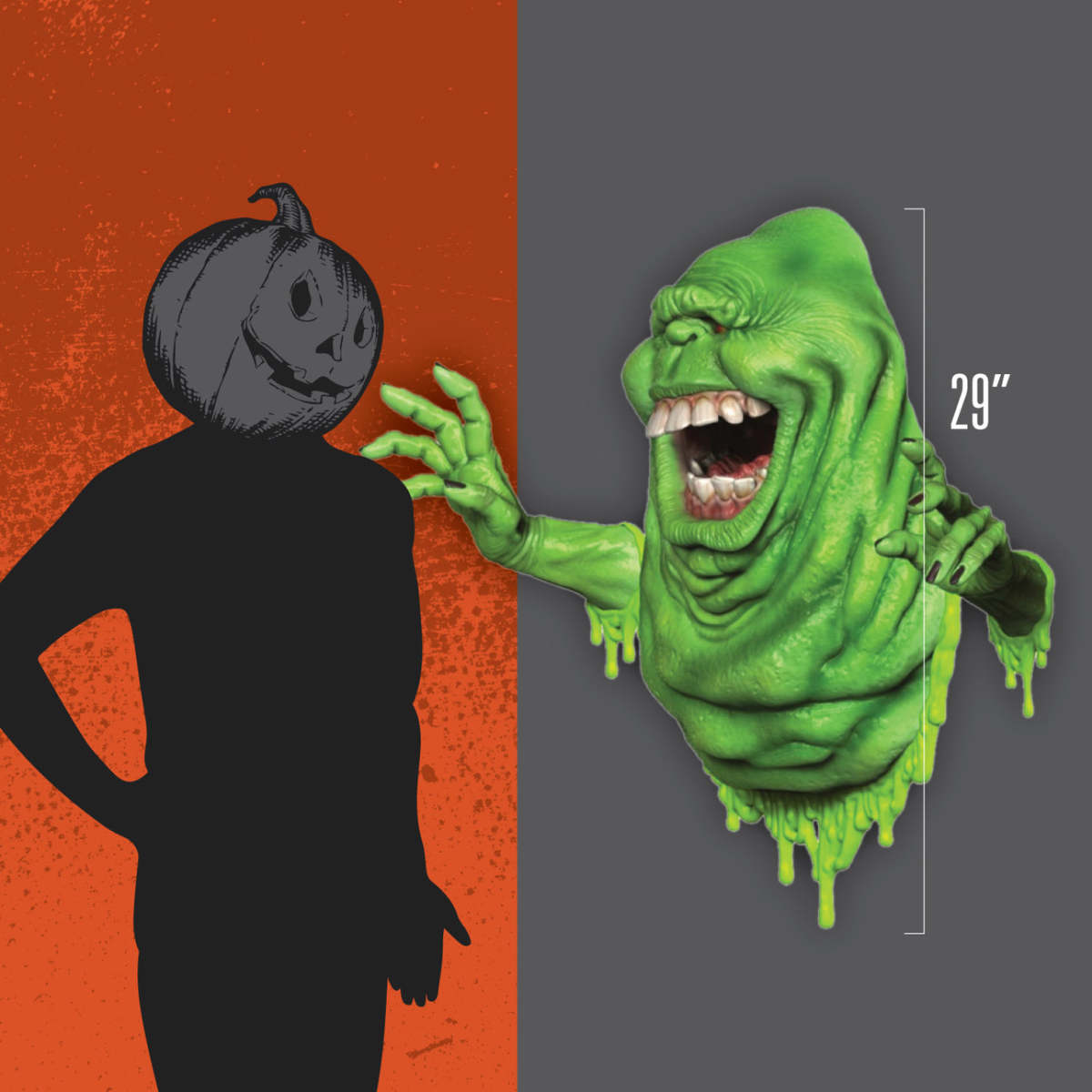 Trick or Treat Studios『《魔鬼剋星》史萊姆（Slimer）／祖魯（Zull）』發光壁飾，用破牆而出的鬼怪來裝飾房間吧！