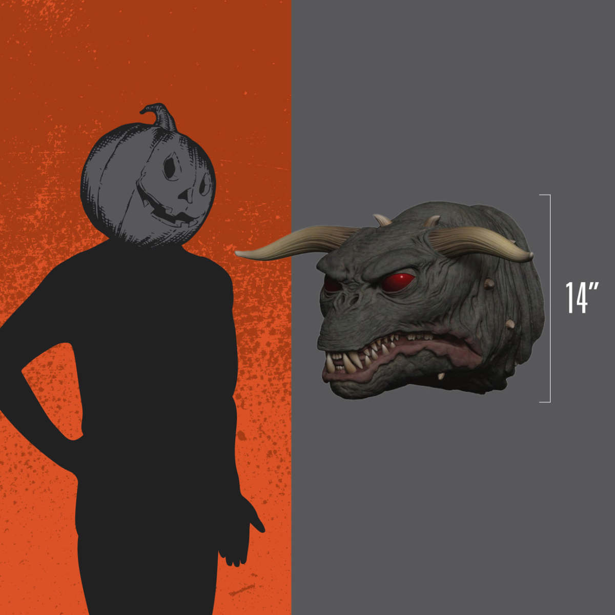 Trick or Treat Studios『《魔鬼剋星》史萊姆（Slimer）／祖魯（Zull）』發光壁飾，用破牆而出的鬼怪來裝飾房間吧！