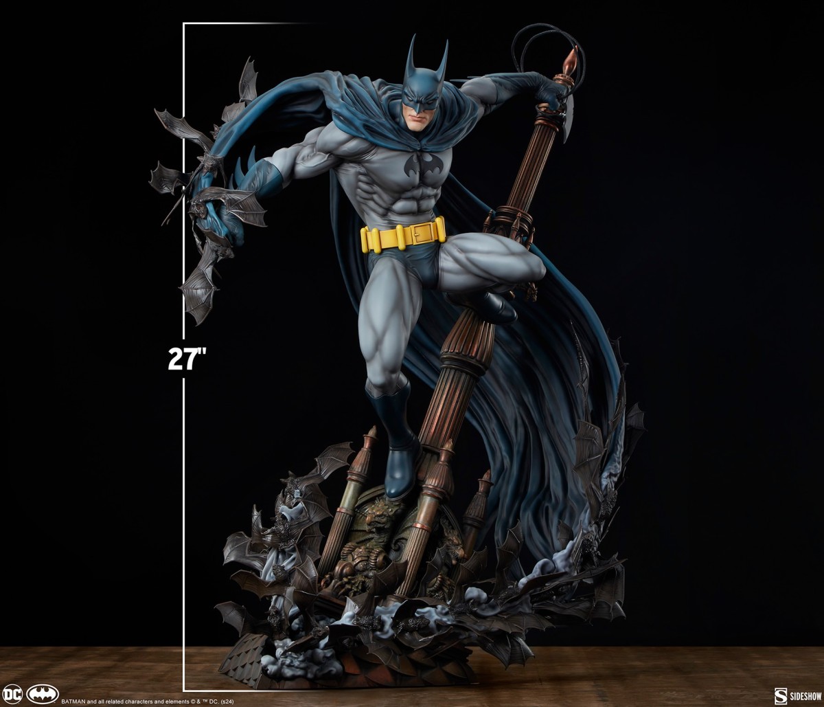 Sideshow Collectibles 蝙蝠俠收藏雕像，浮誇長耳設計展現高譚守護者的強大存在感！