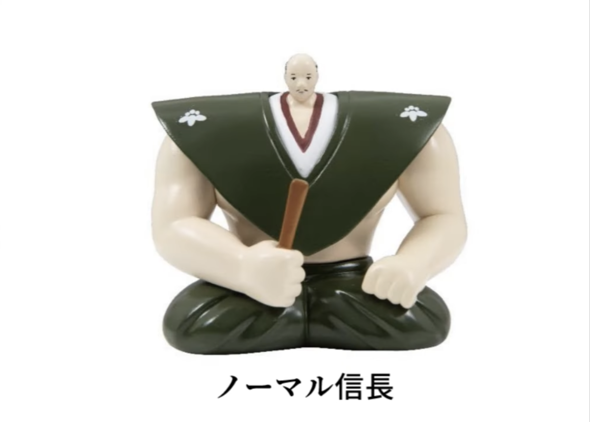 Qualia『織田信長 寬肩模型』轉蛋，搞笑插畫中的超寬肩信長立體化！