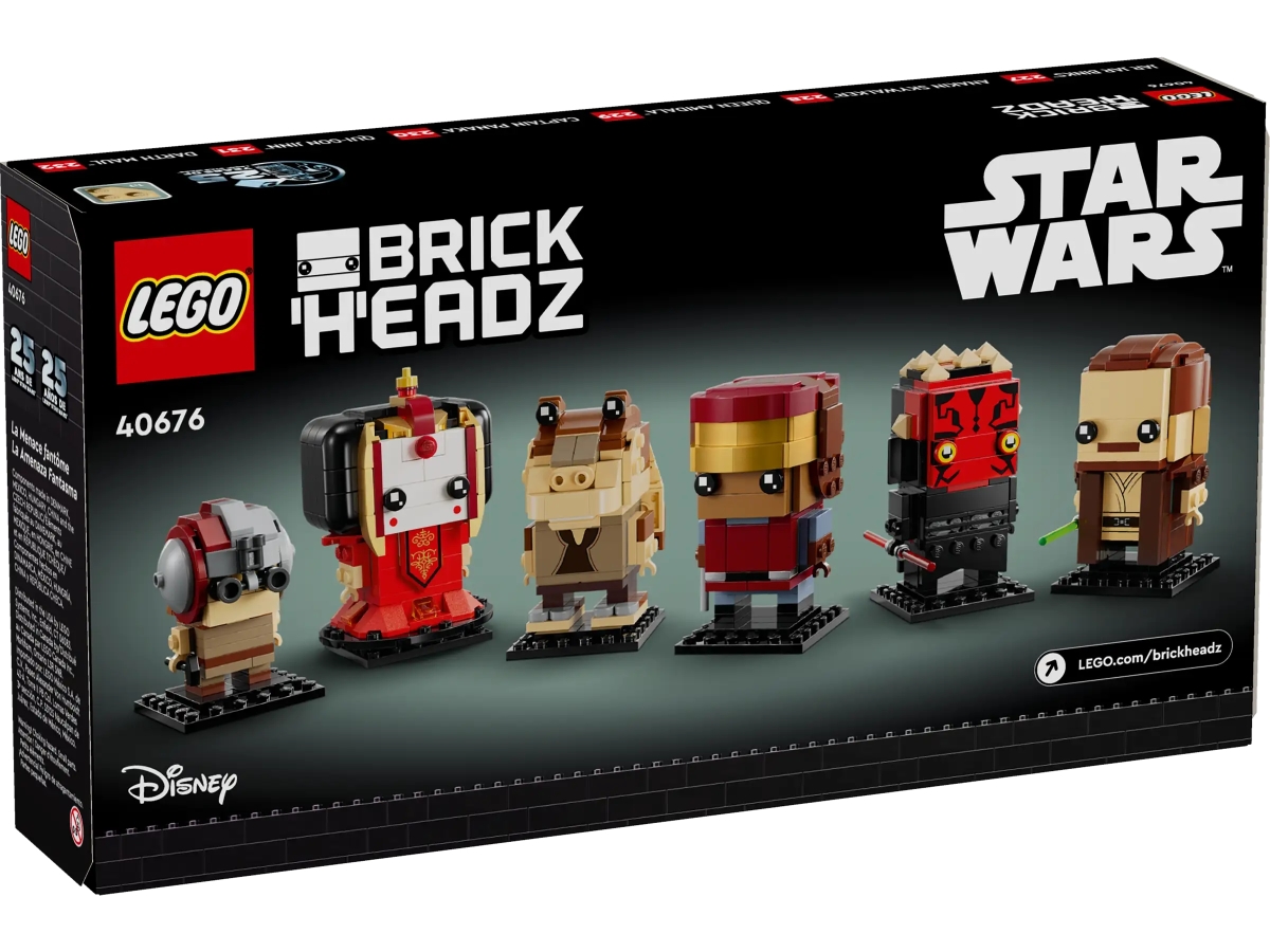 LEGO 40676 BrickHeadz 系列「威脅潛伏角色人偶」艾米達拉女王華麗現身!(The Phantom Menace)