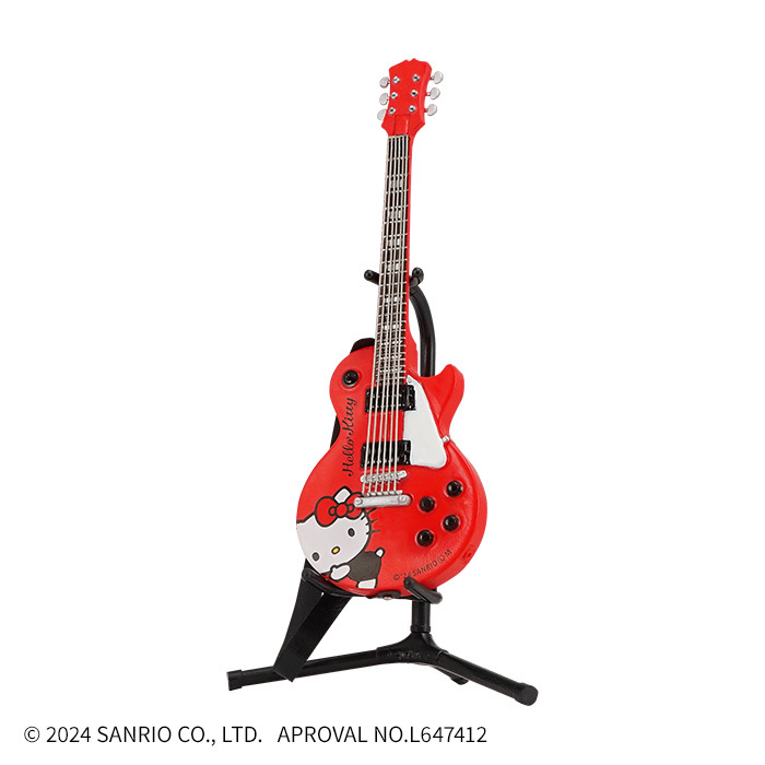 F-toys 食玩『三麗鷗明星 ROCKMONO』1/12 比例模型,收錄多款式的三麗鷗角色造型吉他!