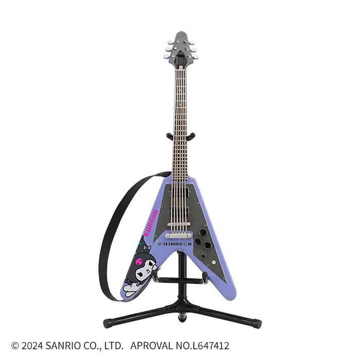 F-toys 食玩『三麗鷗明星 ROCKMONO』1/12 比例模型,收錄多款式的三麗鷗角色造型吉他!