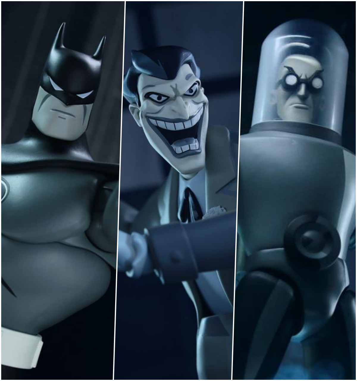 MONDO『《蝙蝠俠：動畫系列》蝙蝠俠／小丑黑白版』1/6 比例可動人偶（BBTS 限定）
