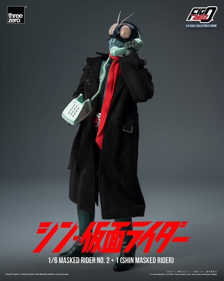 新・假面騎士『Figzero 假面騎士第 2+1 號 1/6 比例可動人偶』32 公分、發光機構再現新生的英雄!