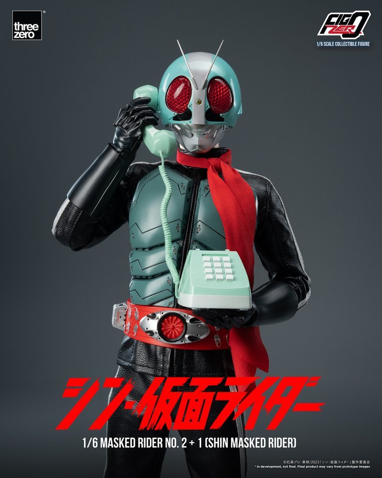 新・假面騎士『Figzero 假面騎士第 2+1 號 1/6 比例可動人偶』32 公分、發光機構再現新生的英雄!