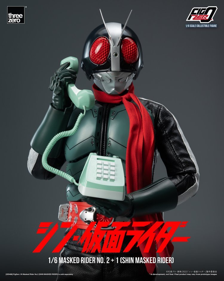 新・假面騎士『Figzero 假面騎士第 2+1 號 1/6 比例可動人偶』32 公分、發光機構再現新生的英雄!