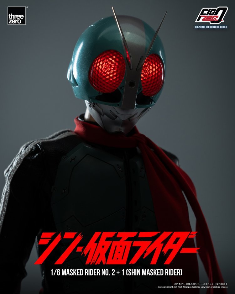新・假面騎士『Figzero 假面騎士第 2+1 號 1/6 比例可動人偶』32 公分、發光機構再現新生的英雄!