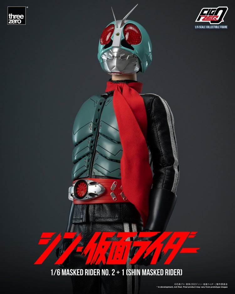 新・假面騎士『Figzero 假面騎士第 2+1 號 1/6 比例可動人偶』32 公分、發光機構再現新生的英雄!