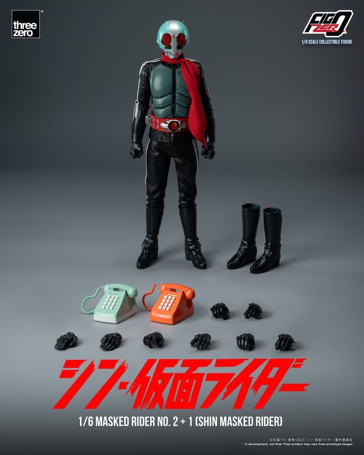 新・假面騎士『Figzero 假面騎士第 2+1 號 1/6 比例可動人偶』32 公分、發光機構再現新生的英雄!