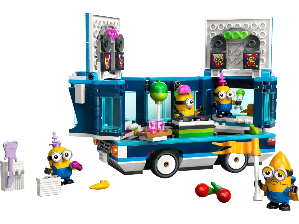 LEGO 75580「小小兵與香蕉車」、75581「小小兵的音樂派對巴士」公開 更多圓滾滾的小小兵人偶等你收集!
