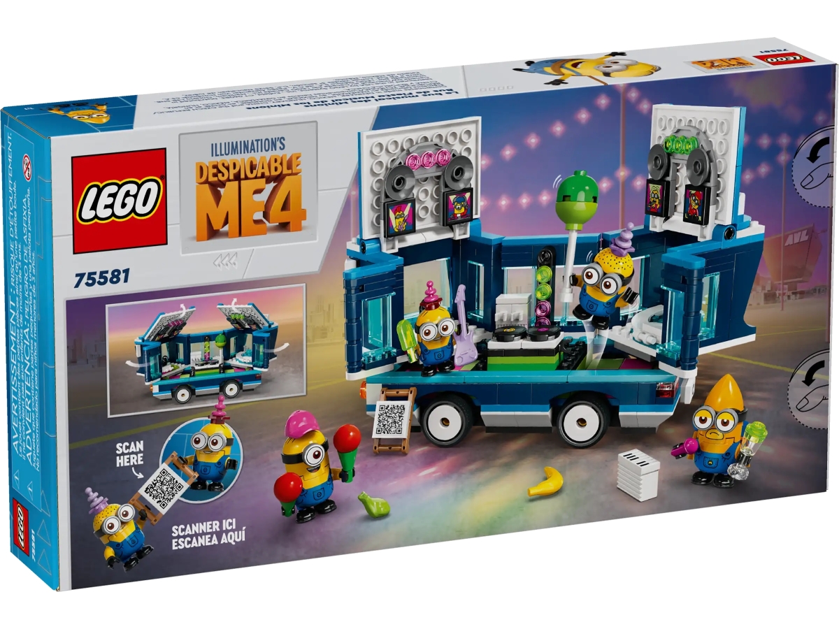 LEGO 75580「小小兵與香蕉車」、75581「小小兵的音樂派對巴士」公開 更多圓滾滾的小小兵人偶等你收集!
