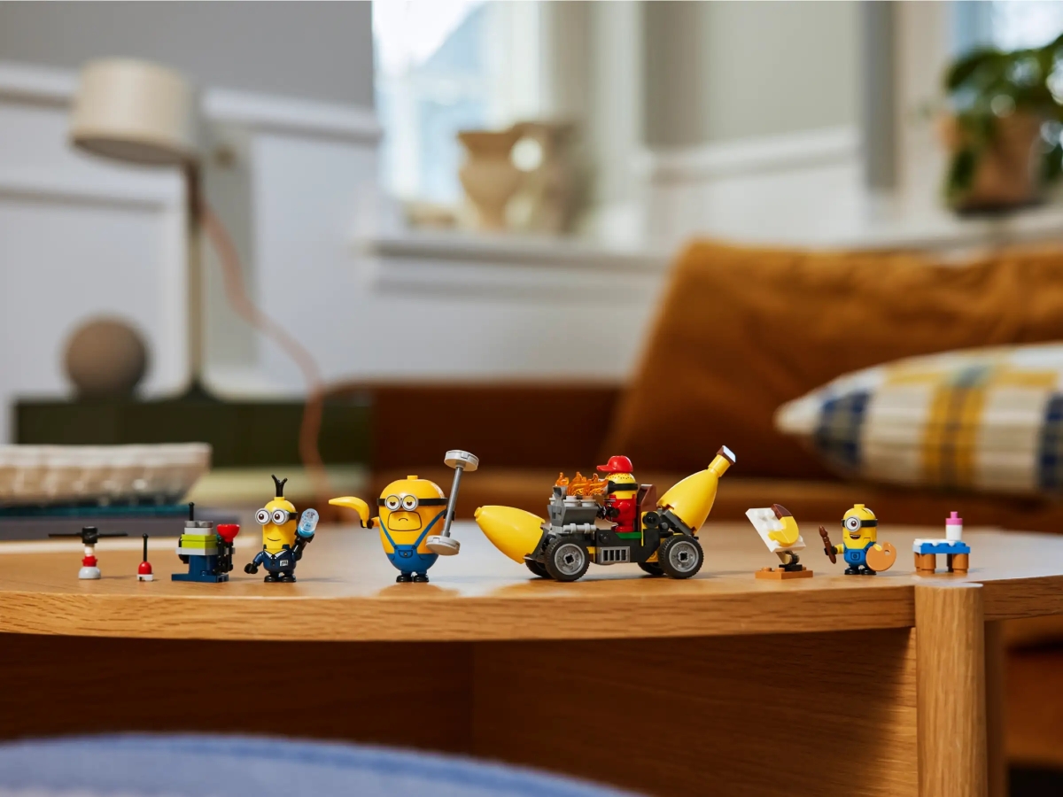 LEGO 75580「小小兵與香蕉車」、75581「小小兵的音樂派對巴士」公開 更多圓滾滾的小小兵人偶等你收集!