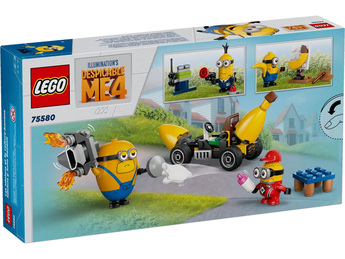 LEGO 75580「小小兵與香蕉車」、75581「小小兵的音樂派對巴士」公開 更多圓滾滾的小小兵人偶等你收集!
