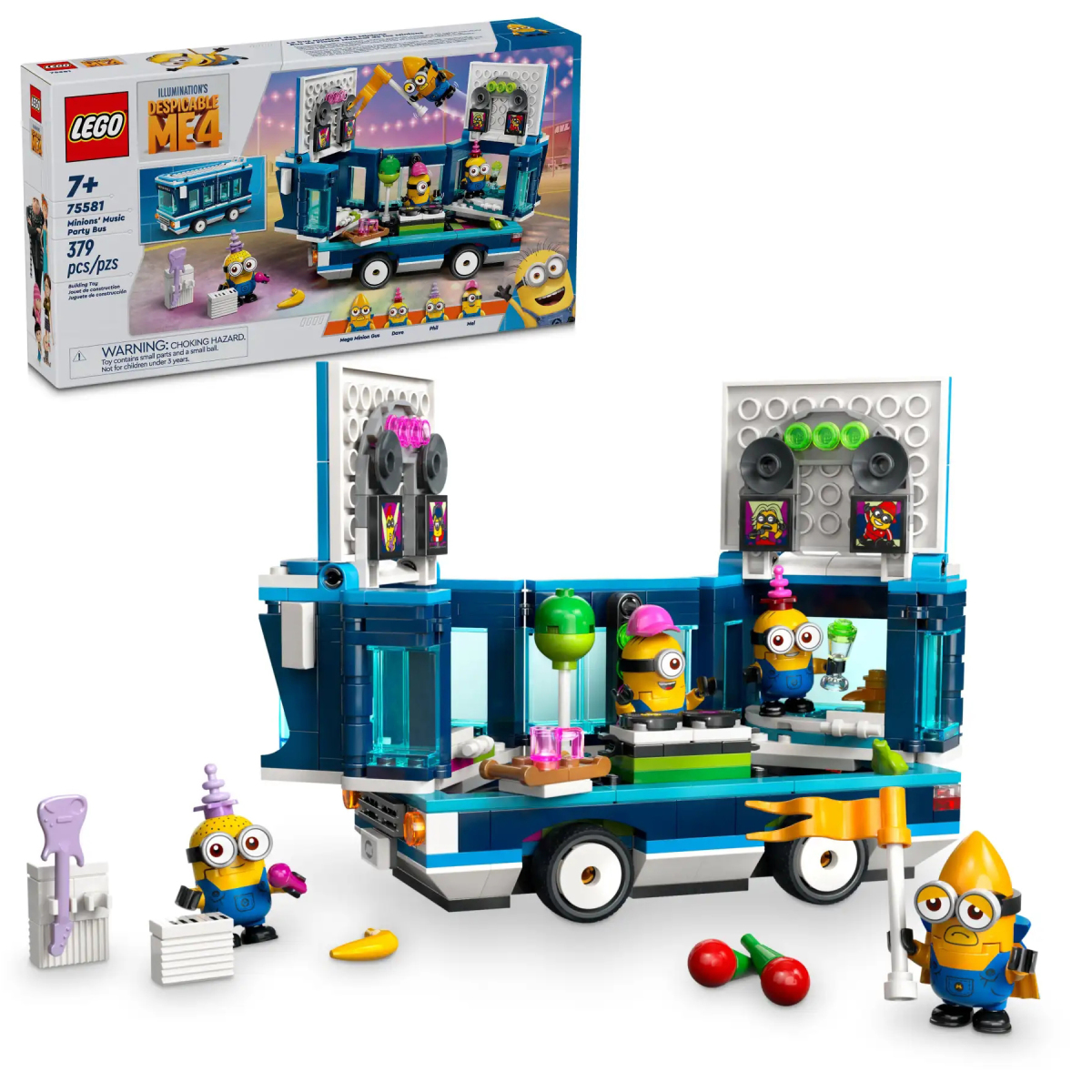 LEGO 75580「小小兵與香蕉車」、75581「小小兵的音樂派對巴士」公開 更多圓滾滾的小小兵人偶等你收集!