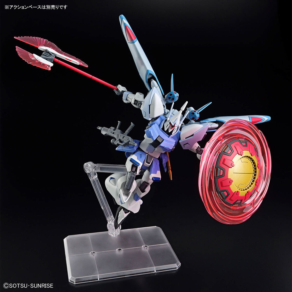 鋼彈SEED劇場版新機『HG 1/144 吉昂激流(艾格妮絲・吉本拉特專用機)』配備大型光束斧、大型圓盾等豐富武裝!